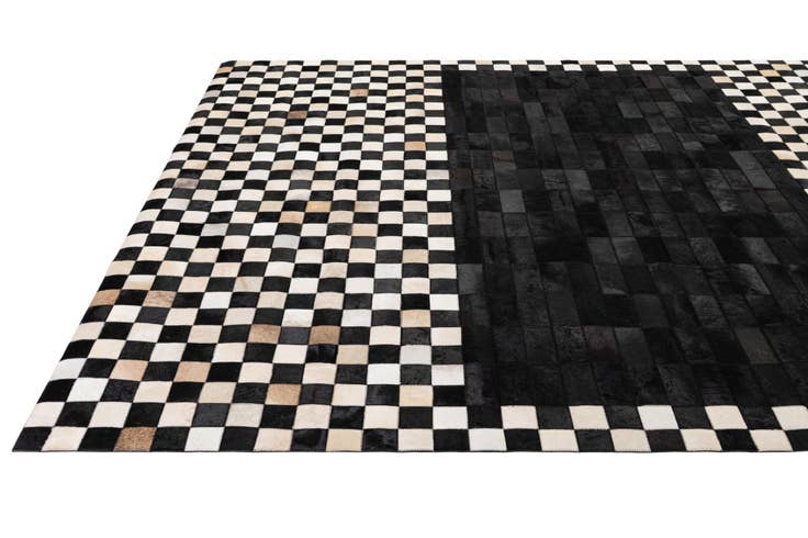 Detail image of 8' 1 x 10' Cowhide - Patchwork Rug