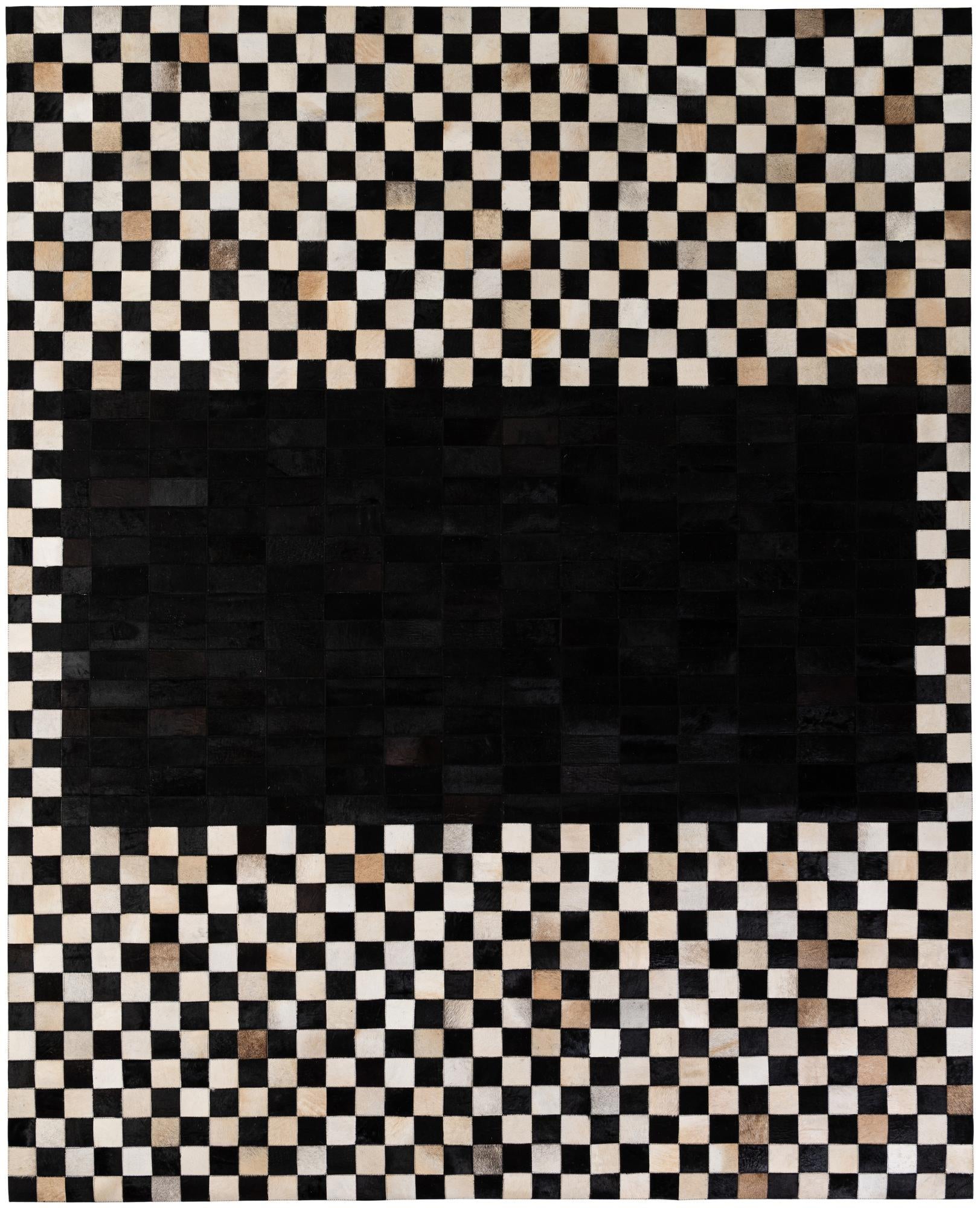 8' 1 x 10' Cowhide - Patchwork Rug