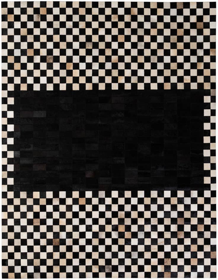 Detail image of 8' 1 x 10' Cowhide - Patchwork Rug