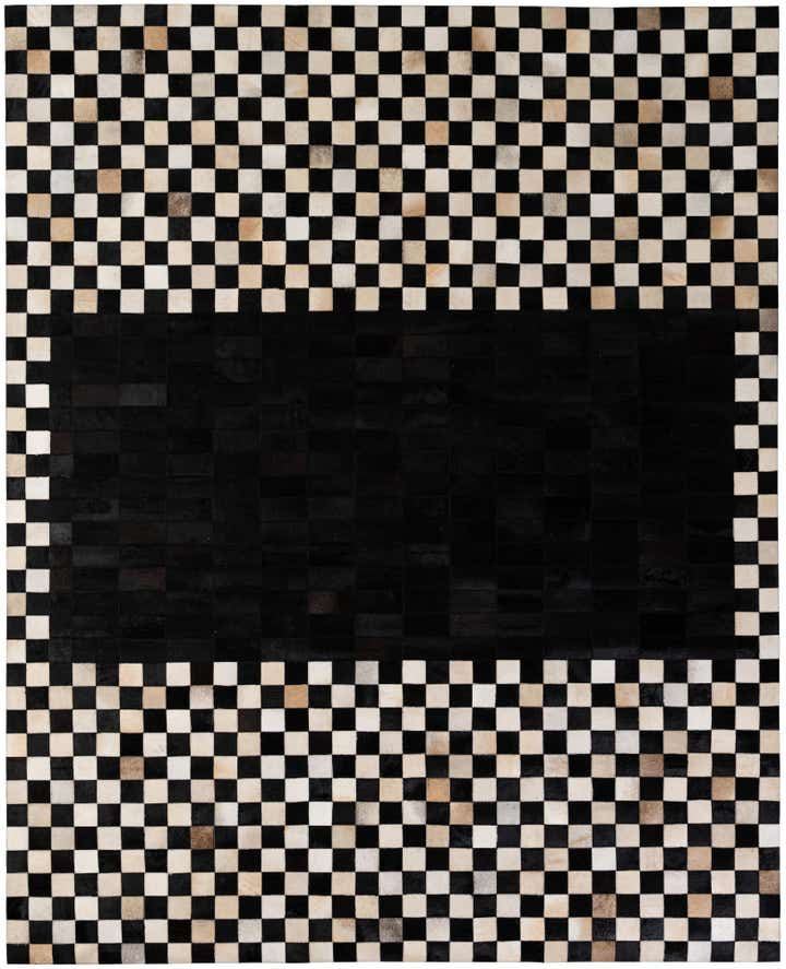 8' 1 x 10' Cowhide - Patchwork Rug