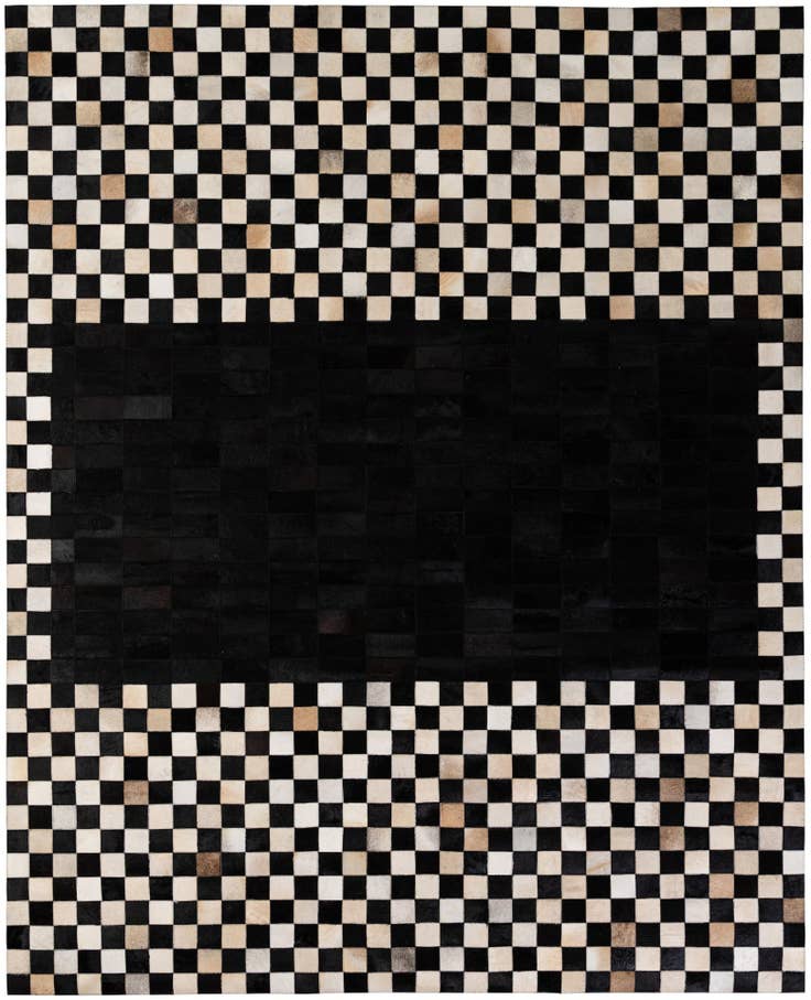 Detail image of 8' 1 x 10' Cowhide - Patchwork Rug