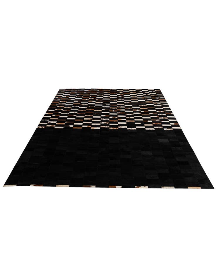 Detail image of 8' 1 x 10' 1 Cowhide - Patchwork Rug