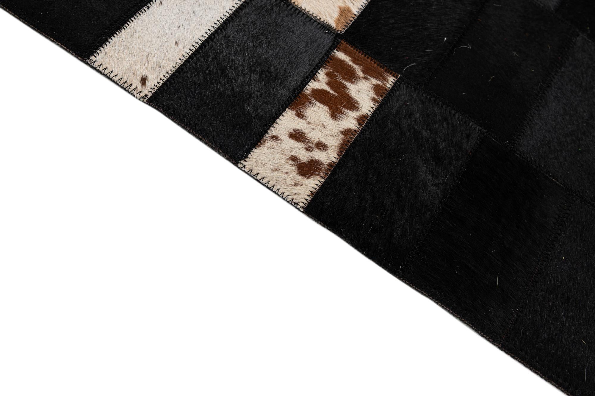 8' 1 x 10' 1 Cowhide - Patchwork Rug