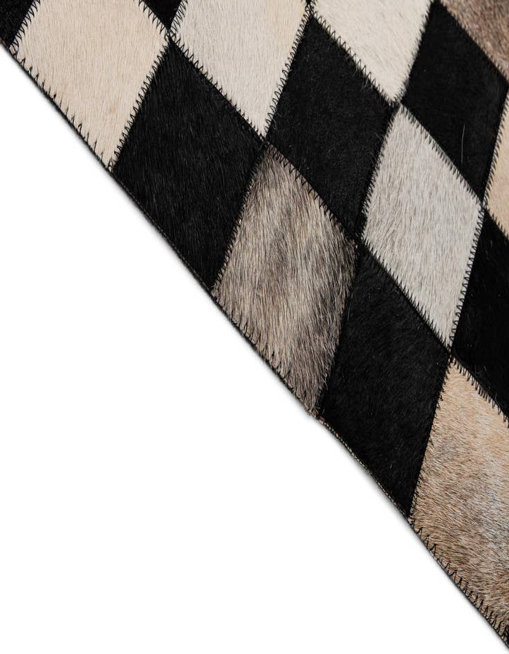 Detail image of 8' x 9' 11 Cowhide - Patchwork Rug