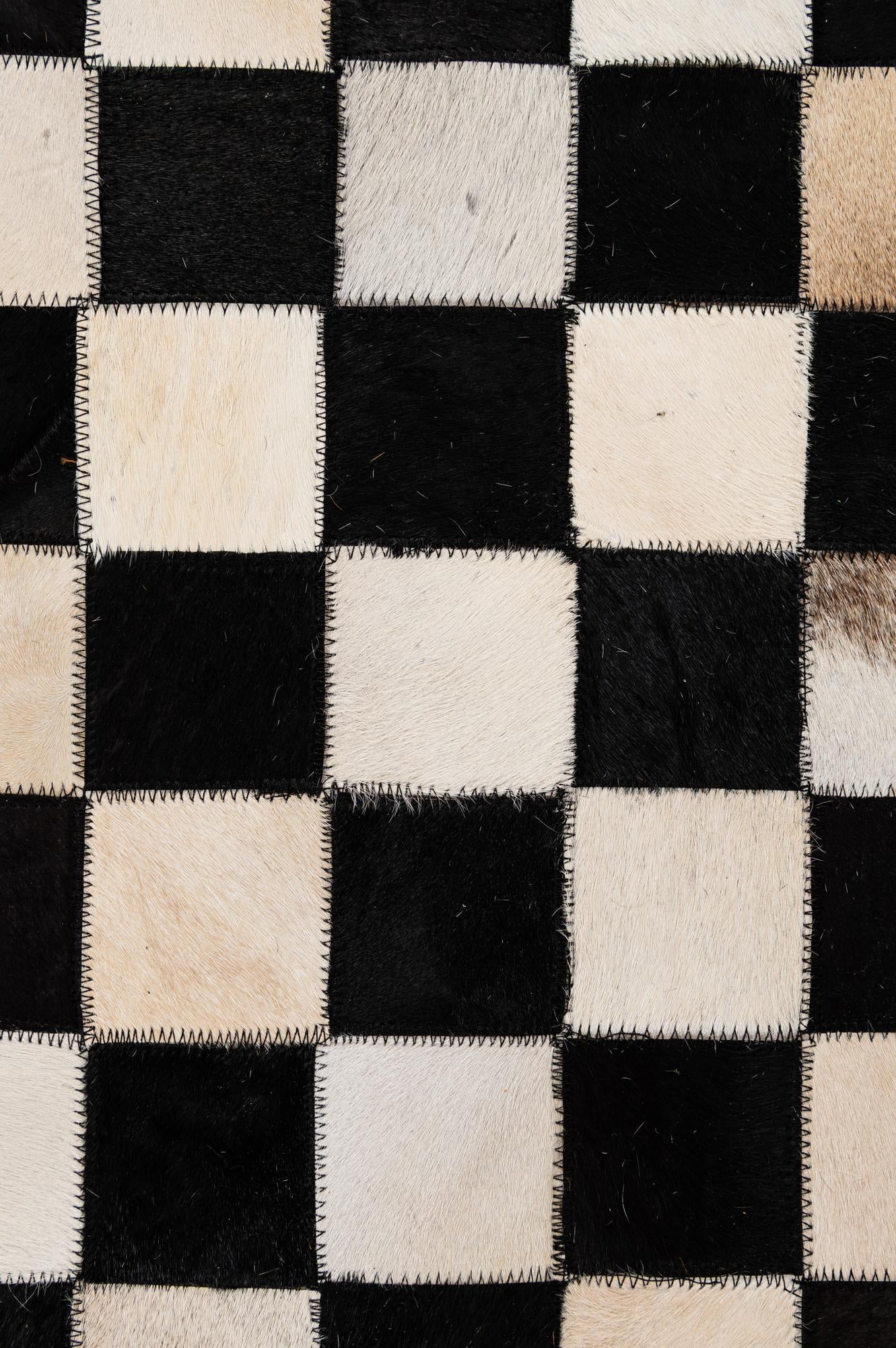 8' x 9' 11 Cowhide - Patchwork Rug