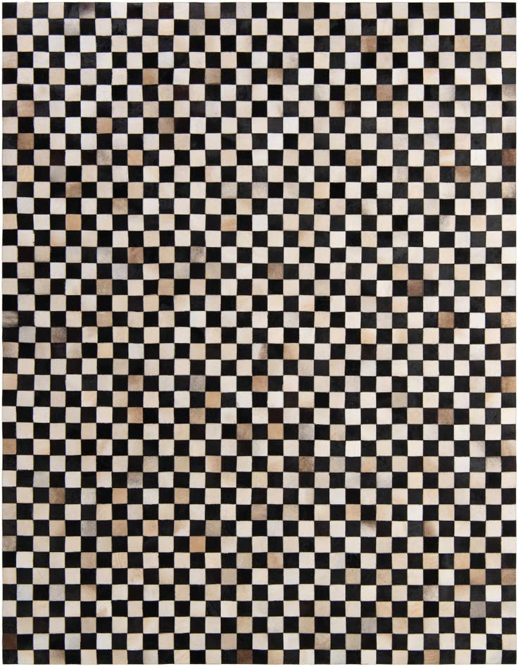 Detail image of 8' x 9' 11 Cowhide - Patchwork Rug