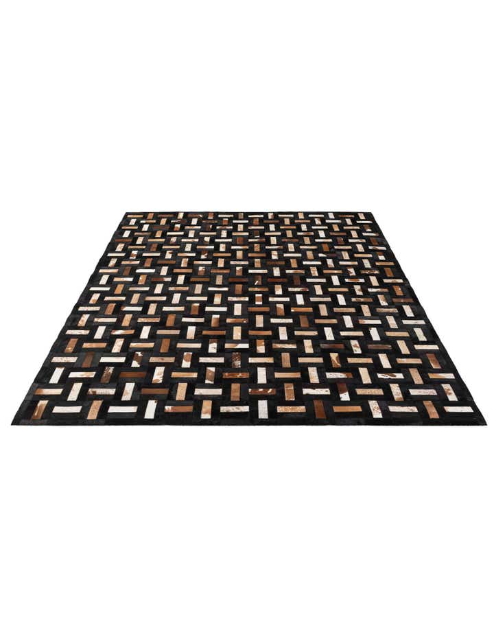 8' 1 x 9' 11 Cowhide - Patchwork Rug