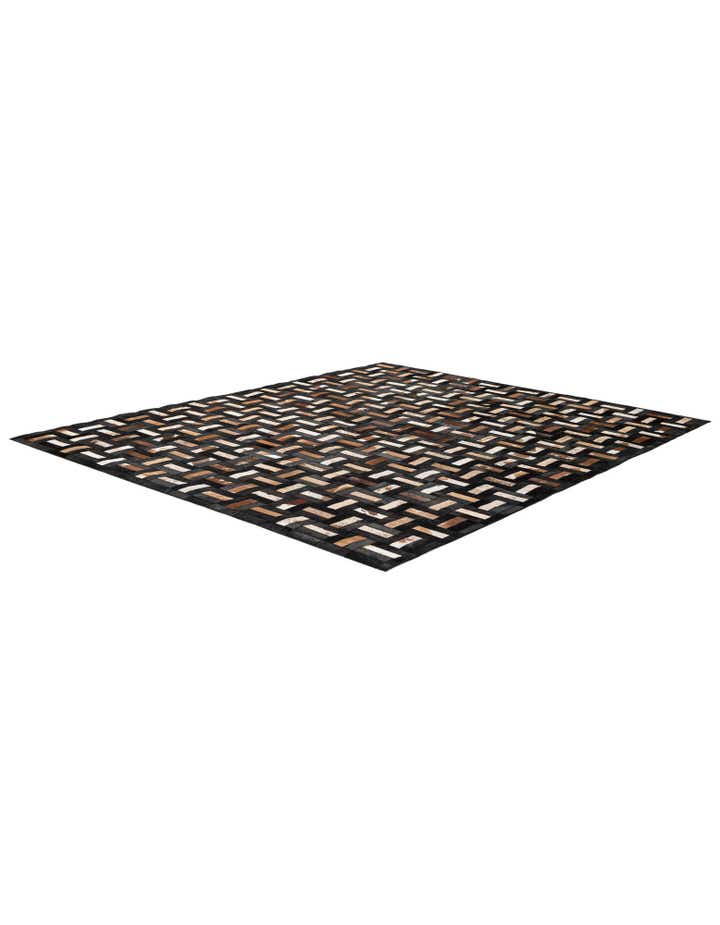 8' 1 x 9' 11 Cowhide - Patchwork Rug