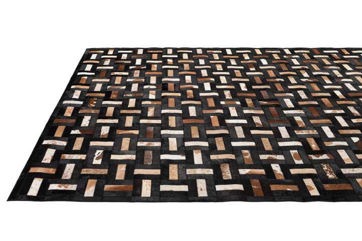 8' 1 x 9' 11 Cowhide - Patchwork Rug