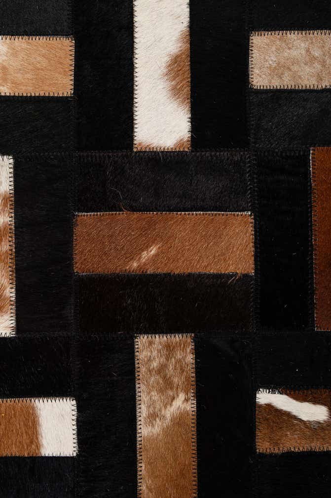 8' 1 x 9' 11 Cowhide - Patchwork Rug