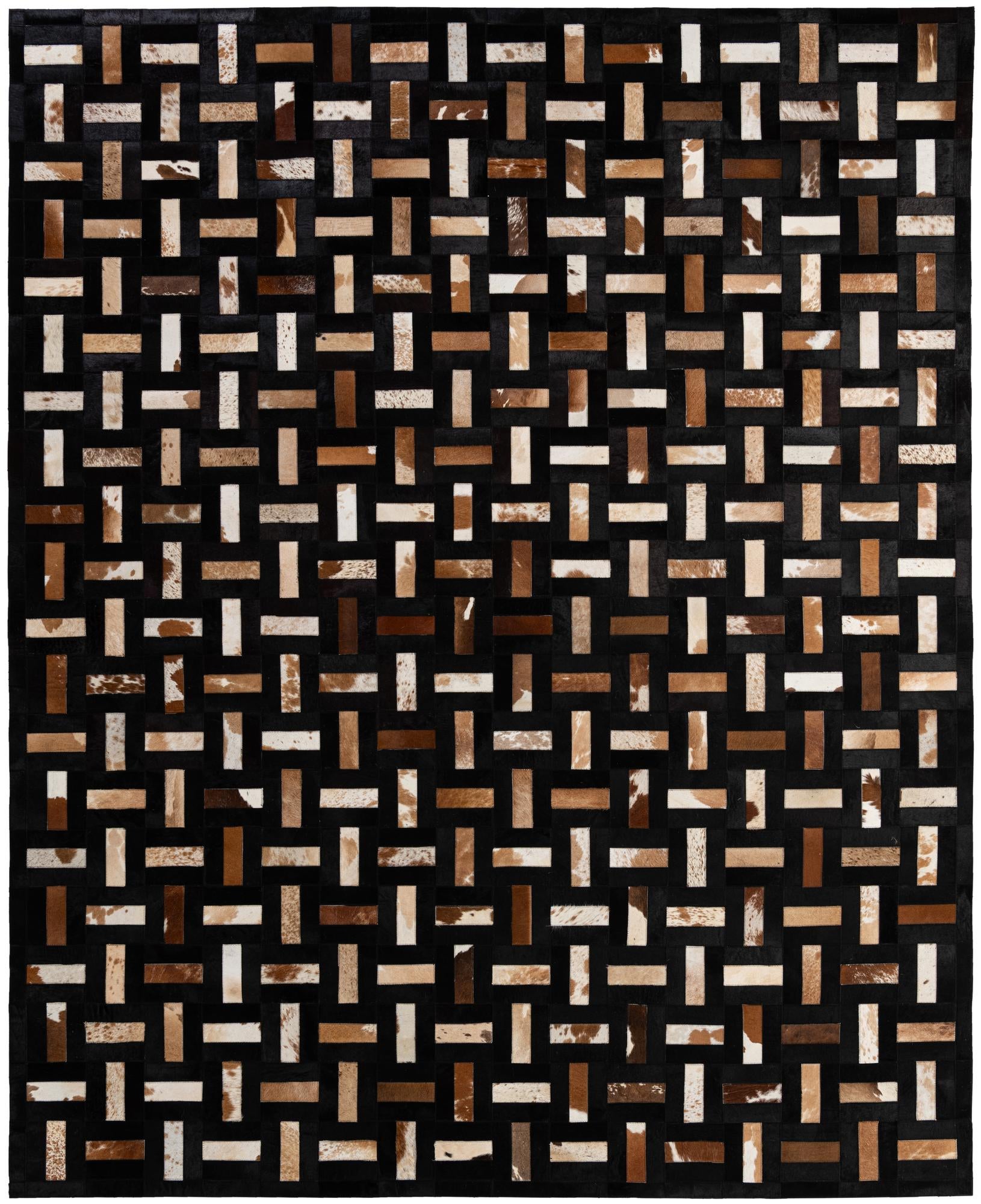 8' 1 x 9' 11 Cowhide - Patchwork Rug