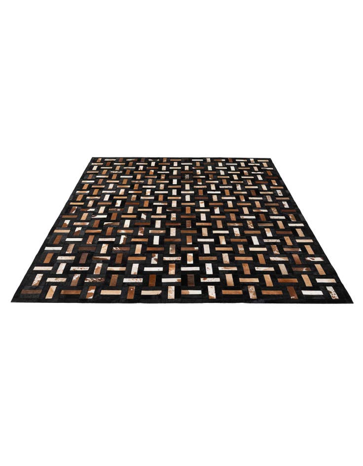 Detail image of 8' 2 x 10' Cowhide - Patchwork Rug
