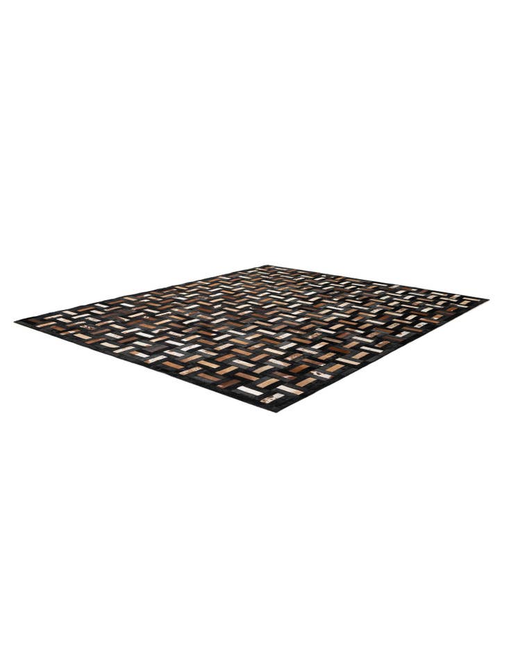 Detail image of 8' 2 x 10' Cowhide - Patchwork Rug