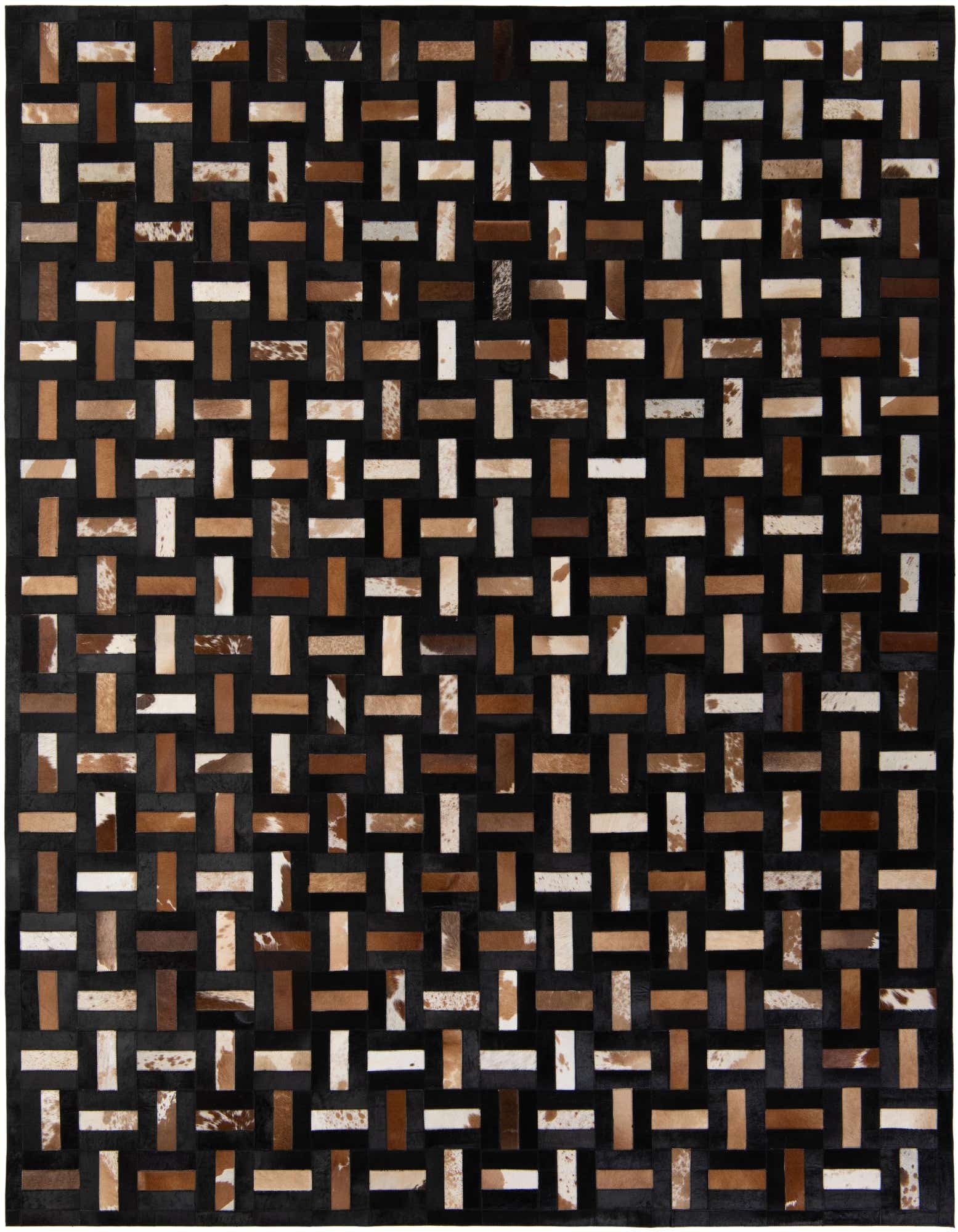 Primary image 8' 2 x 10' Cowhide - Patchwork Rug