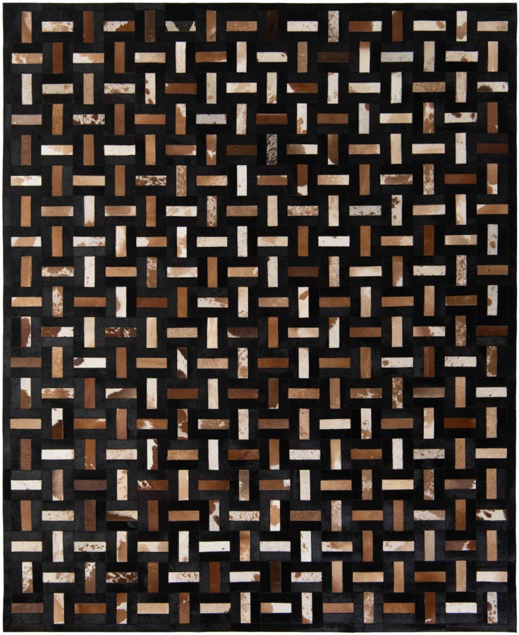 Detail image of 8' 2 x 10' Cowhide - Patchwork Rug