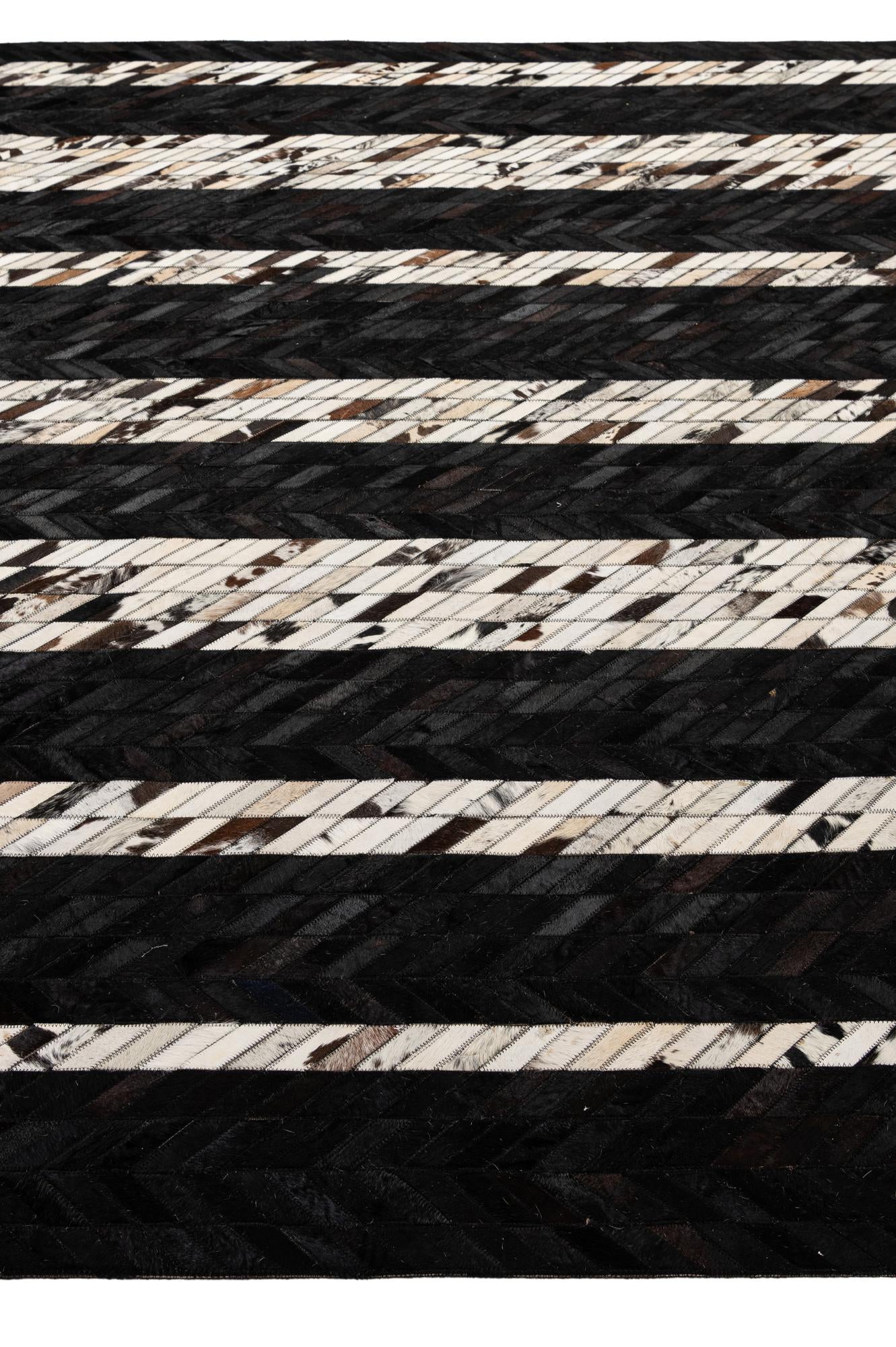 7' 11 x 9' 11 Cowhide - Patchwork Rug