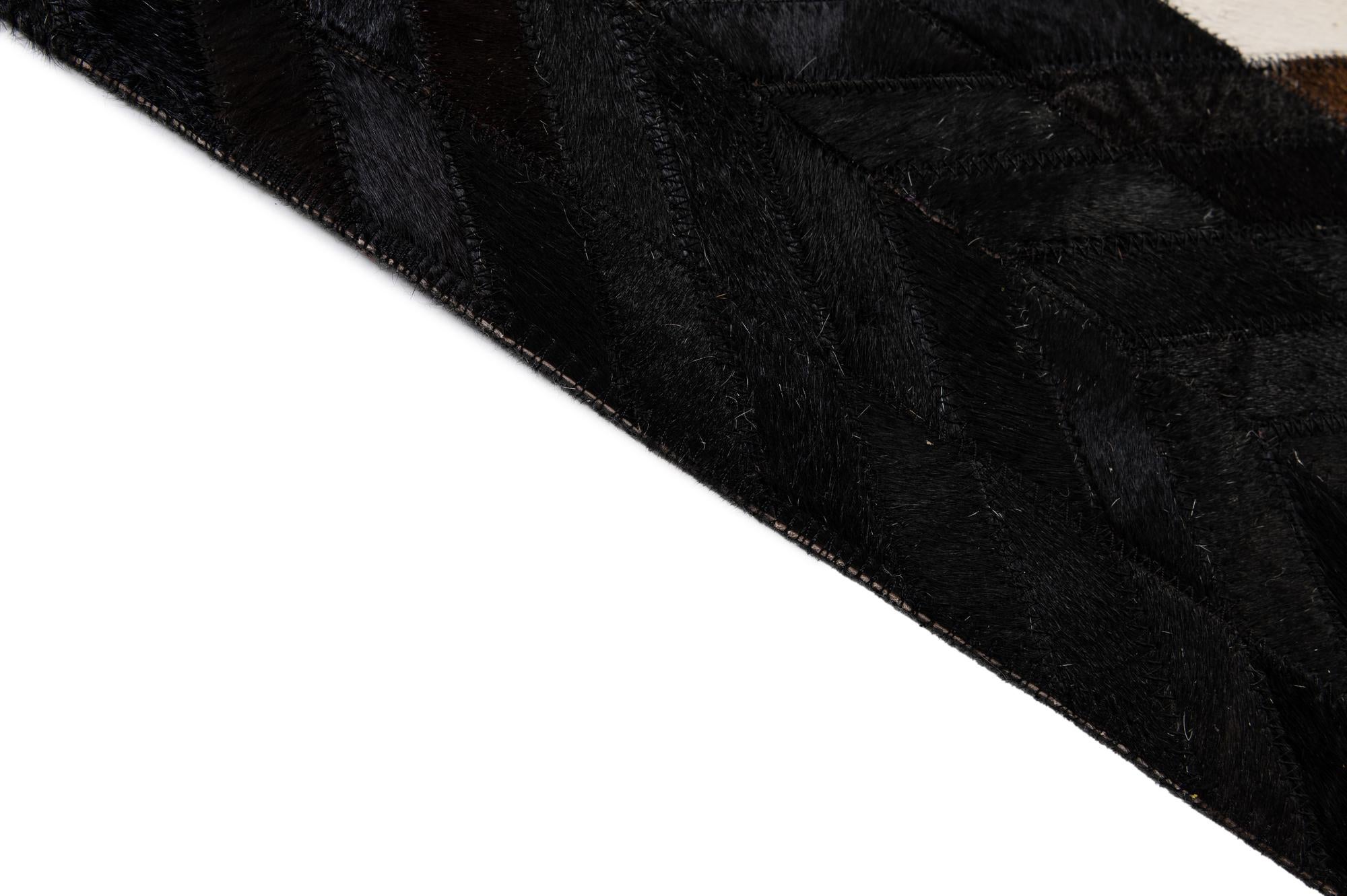 7' 11 x 9' 11 Cowhide - Patchwork Rug