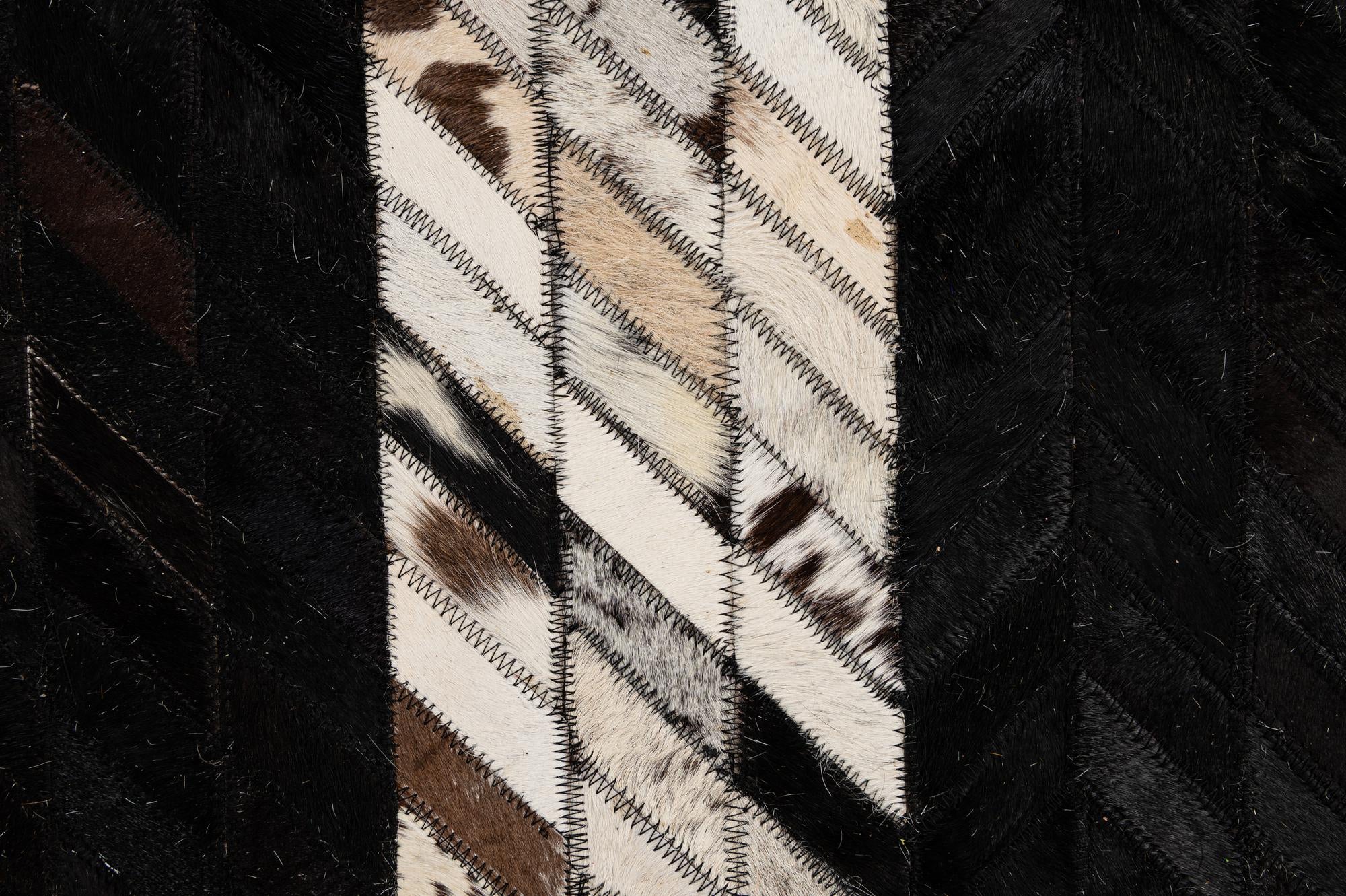 7' 11 x 9' 11 Cowhide - Patchwork Rug