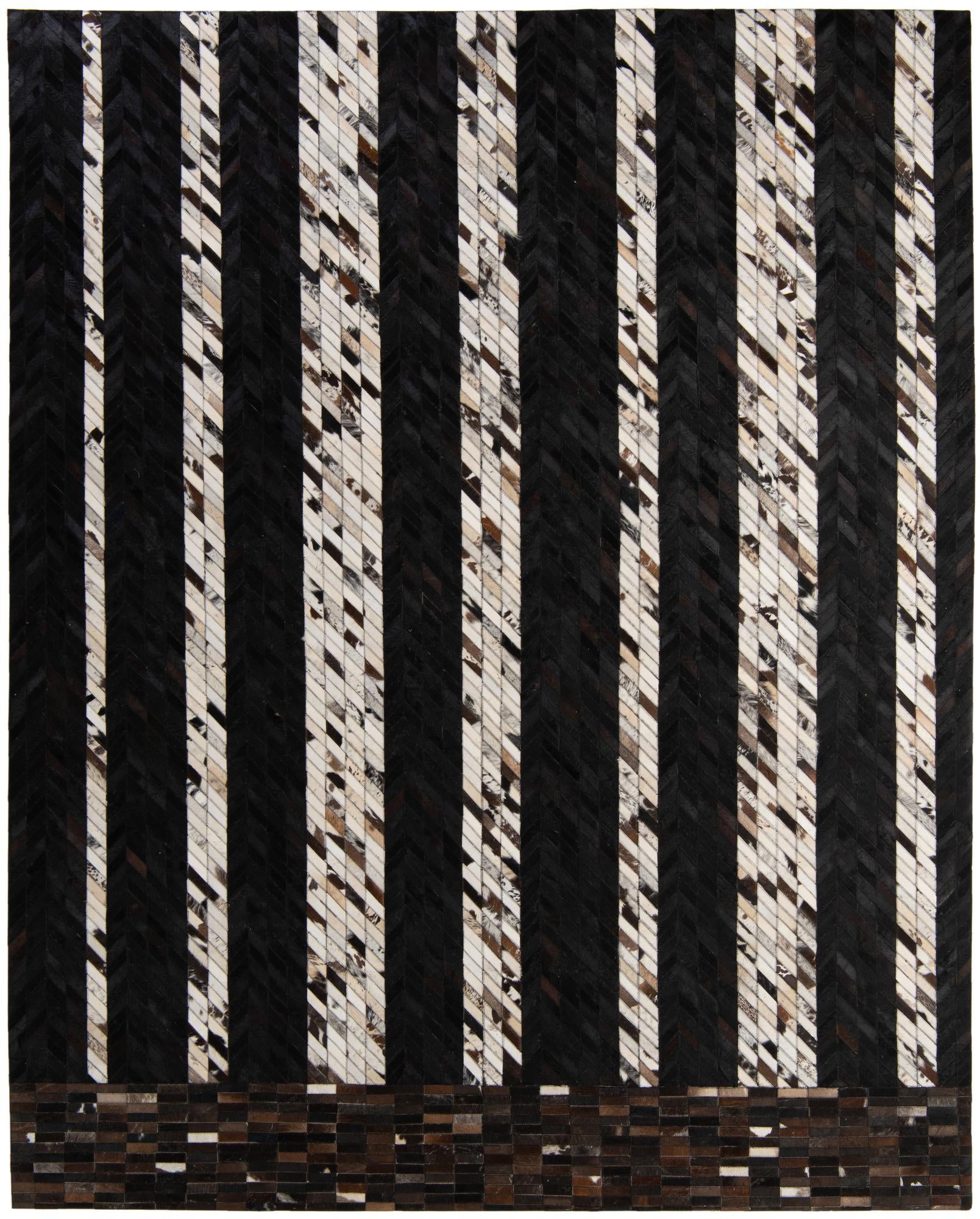 7' 11 x 9' 11 Cowhide - Patchwork Rug