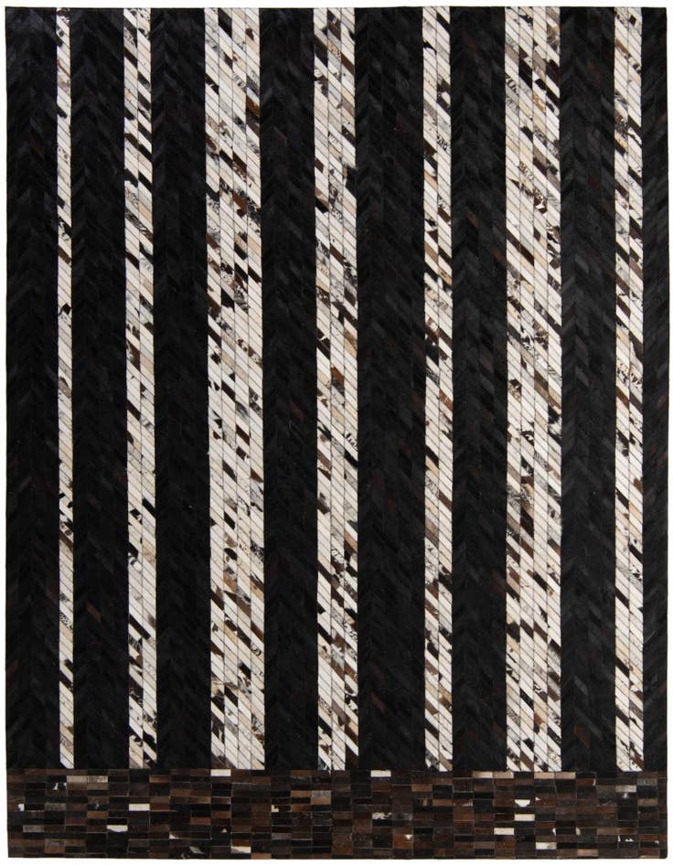 Detail image of 7' 11 x 9' 11 Cowhide - Patchwork Rug