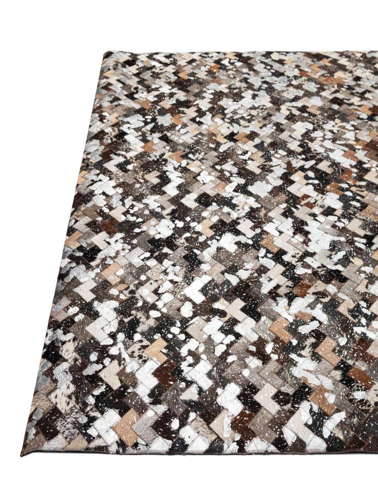 Detail image of 8' x 9' 11 Cowhide - Patchwork Rug
