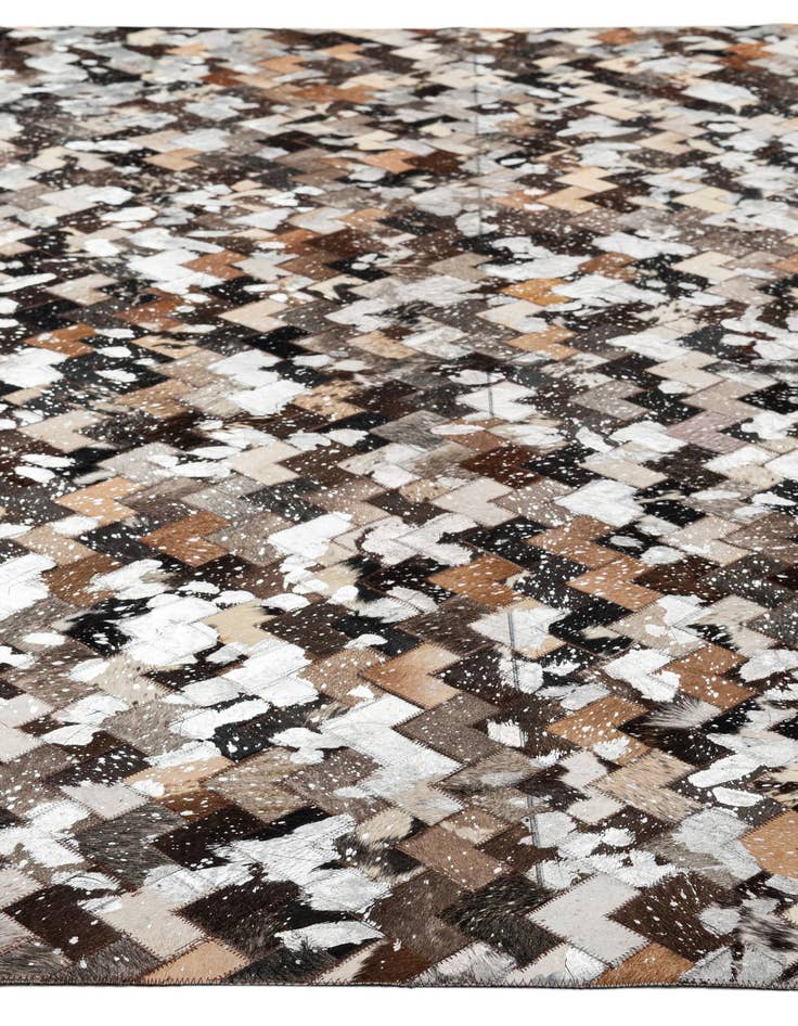 Detail image of 8' x 9' 11 Cowhide - Patchwork Rug