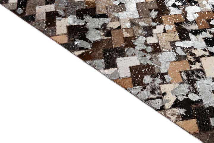 8' x 9' 11 Cowhide - Patchwork Rug