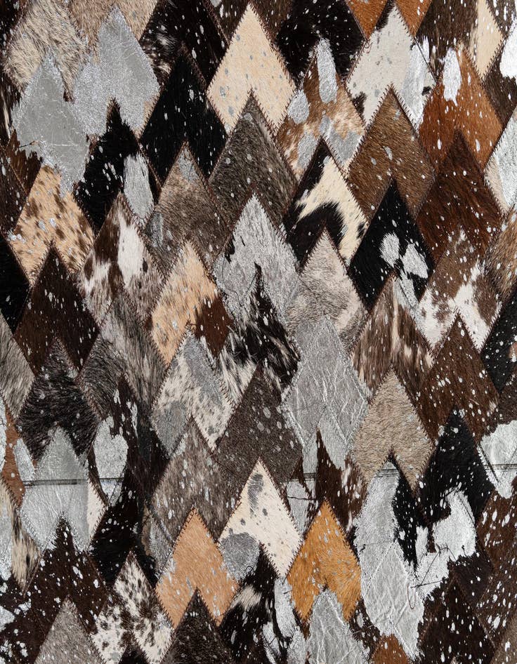 Detail image of 8' x 9' 11 Cowhide - Patchwork Rug