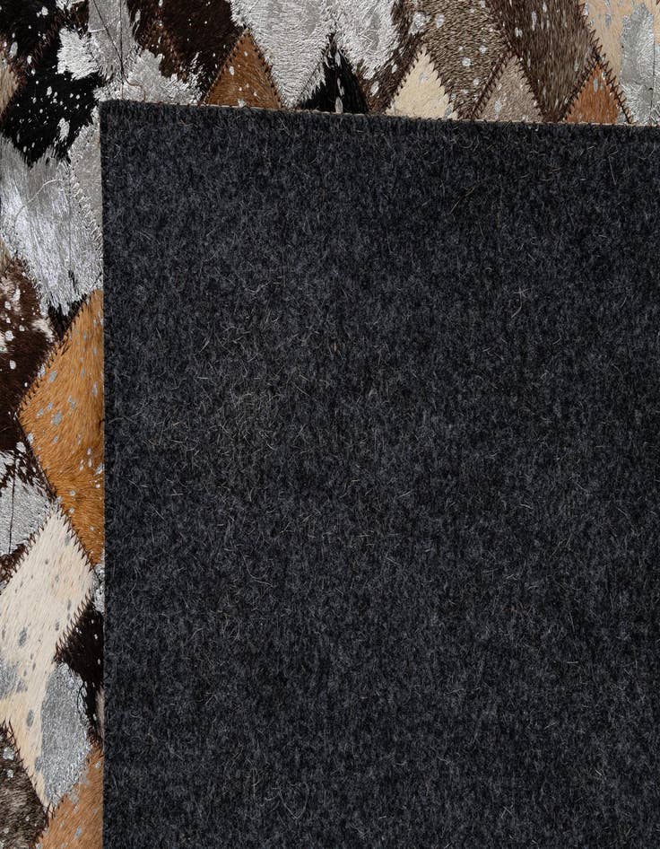 Detail image of 8' x 9' 11 Cowhide - Patchwork Rug