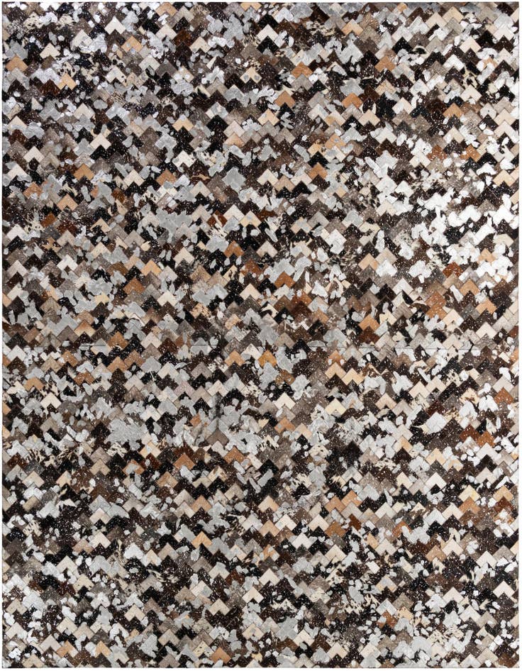 Detail image of 8' x 9' 11 Cowhide - Patchwork Rug