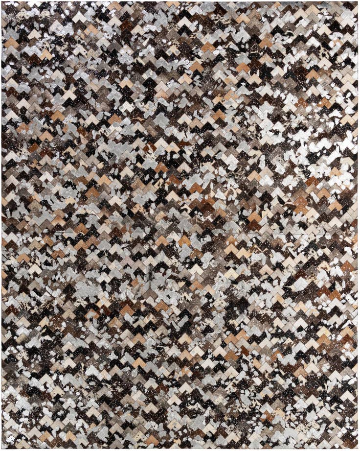 Detail image of 8' x 9' 11 Cowhide - Patchwork Rug