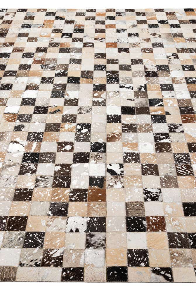8' 1 x 9' 9 Cowhide - Patchwork Rug
