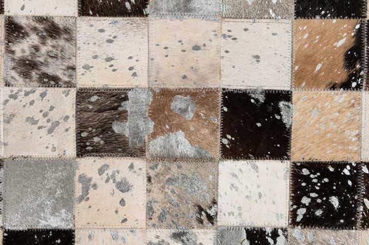 8' 1 x 9' 9 Cowhide - Patchwork Rug