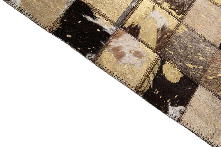 8' x 9' 11 Cowhide - Patchwork Rug