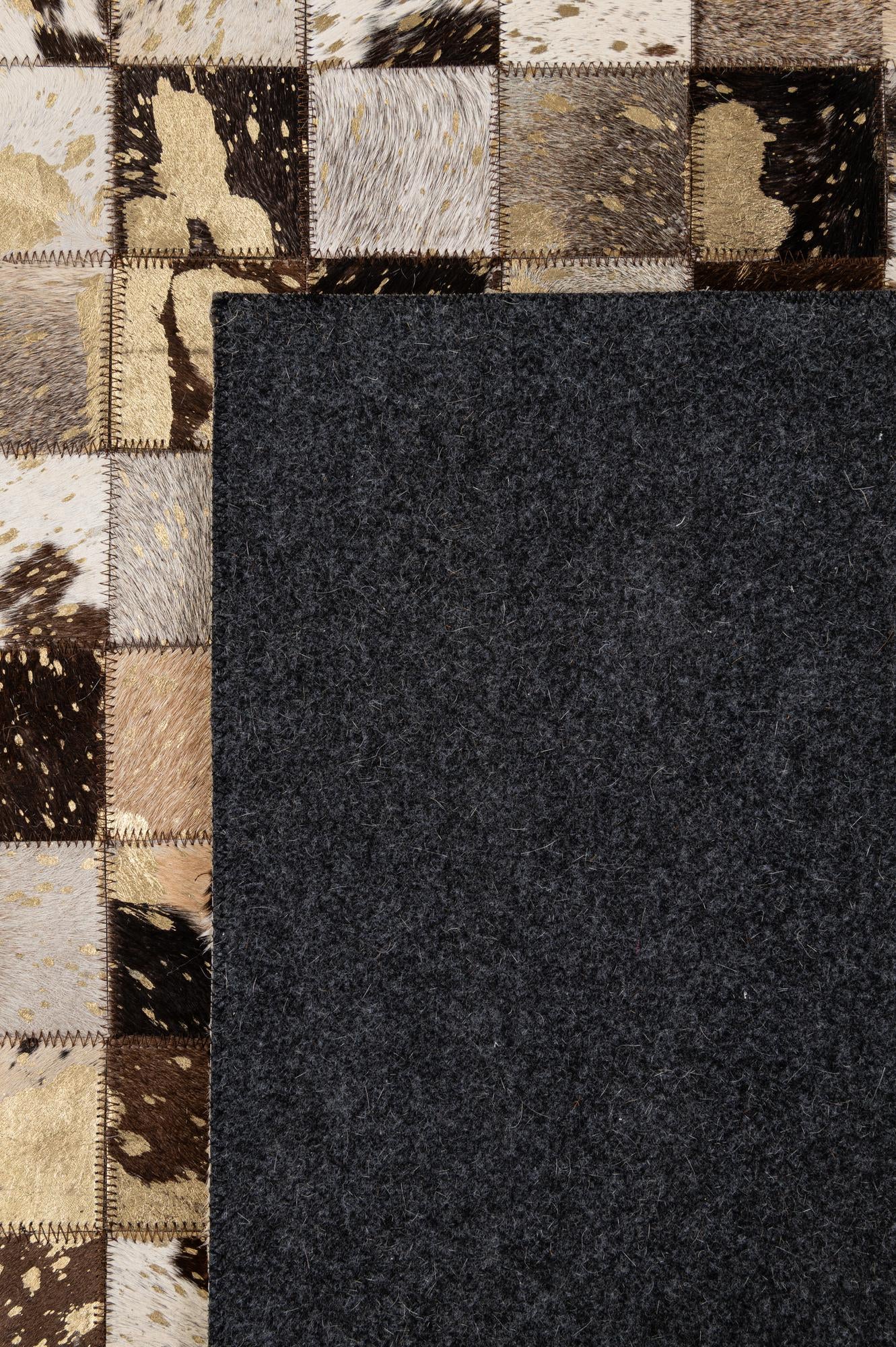 8' x 9' 11 Cowhide - Patchwork Rug