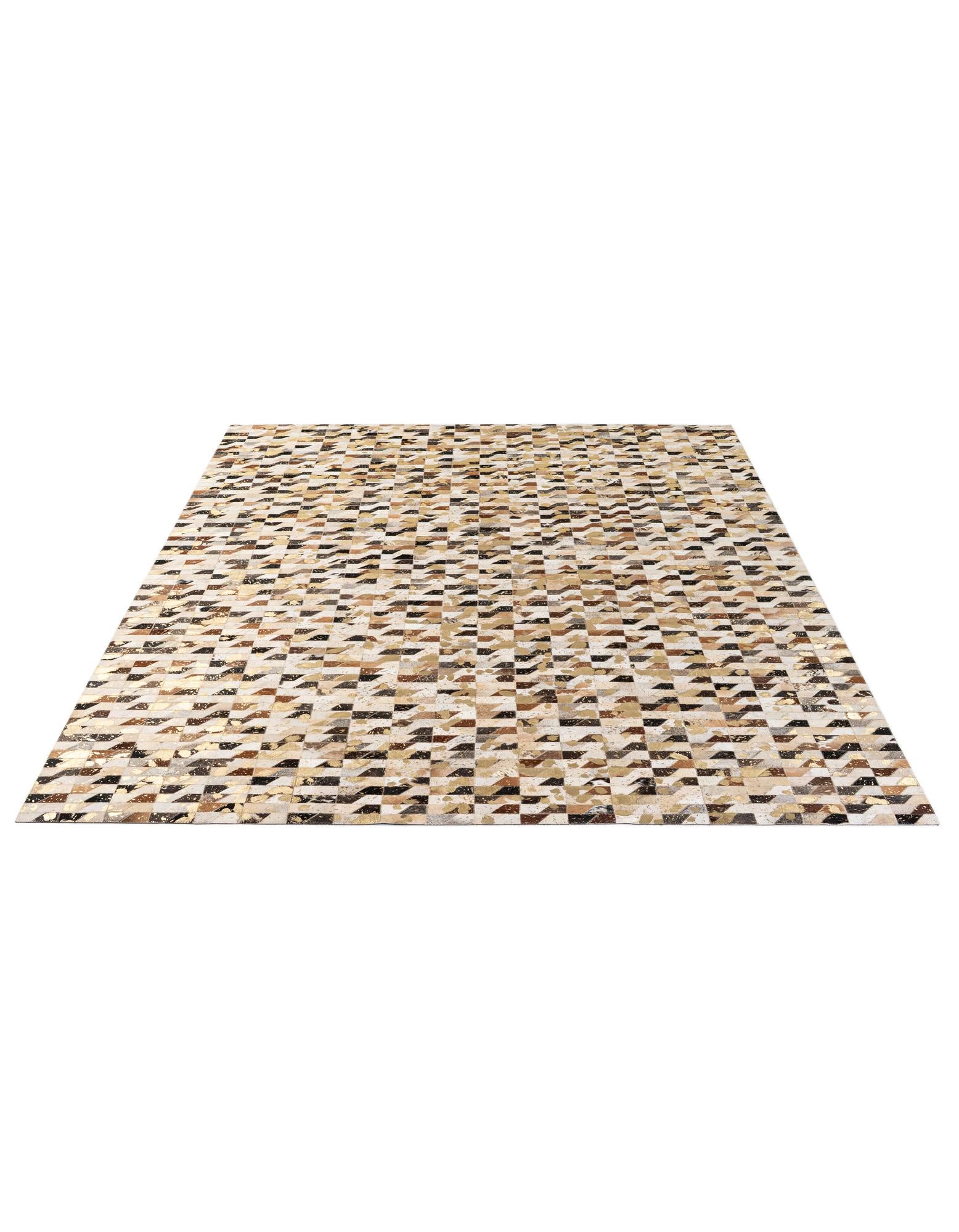 7' 11 x 9' 11 Cowhide - Patchwork Rug