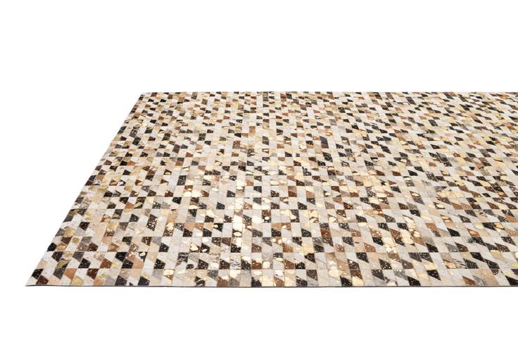Detail image of 7' 11 x 9' 11 Cowhide - Patchwork Rug
