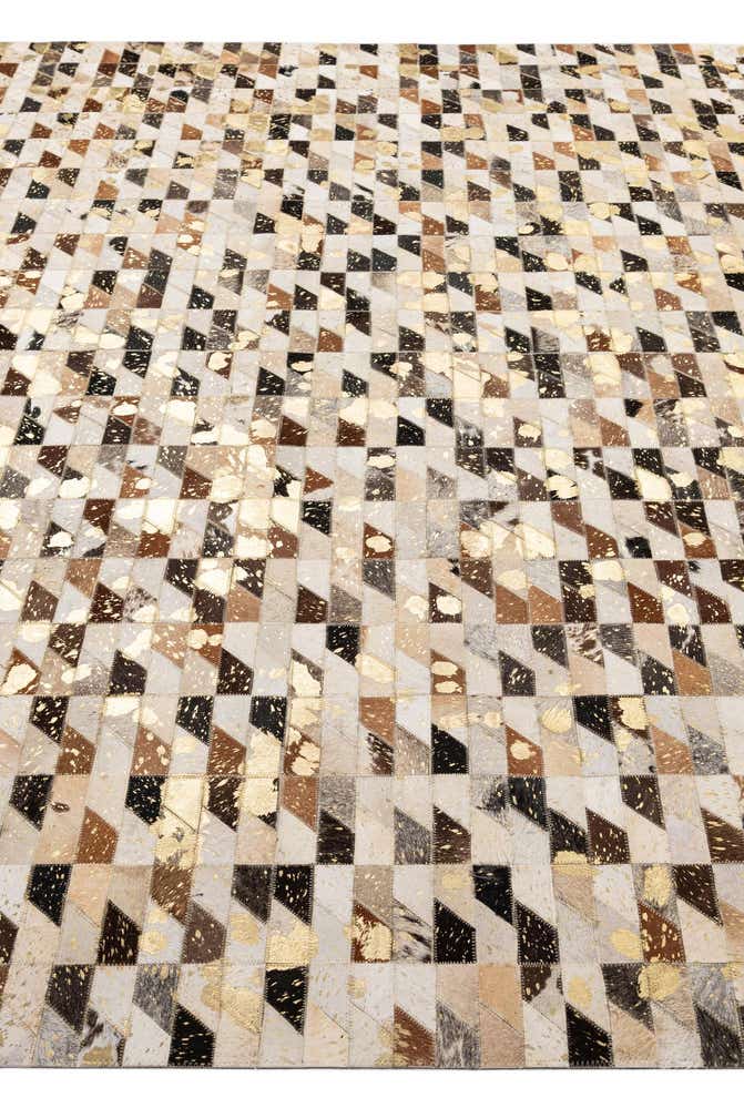 7' 11 x 9' 11 Cowhide - Patchwork Rug