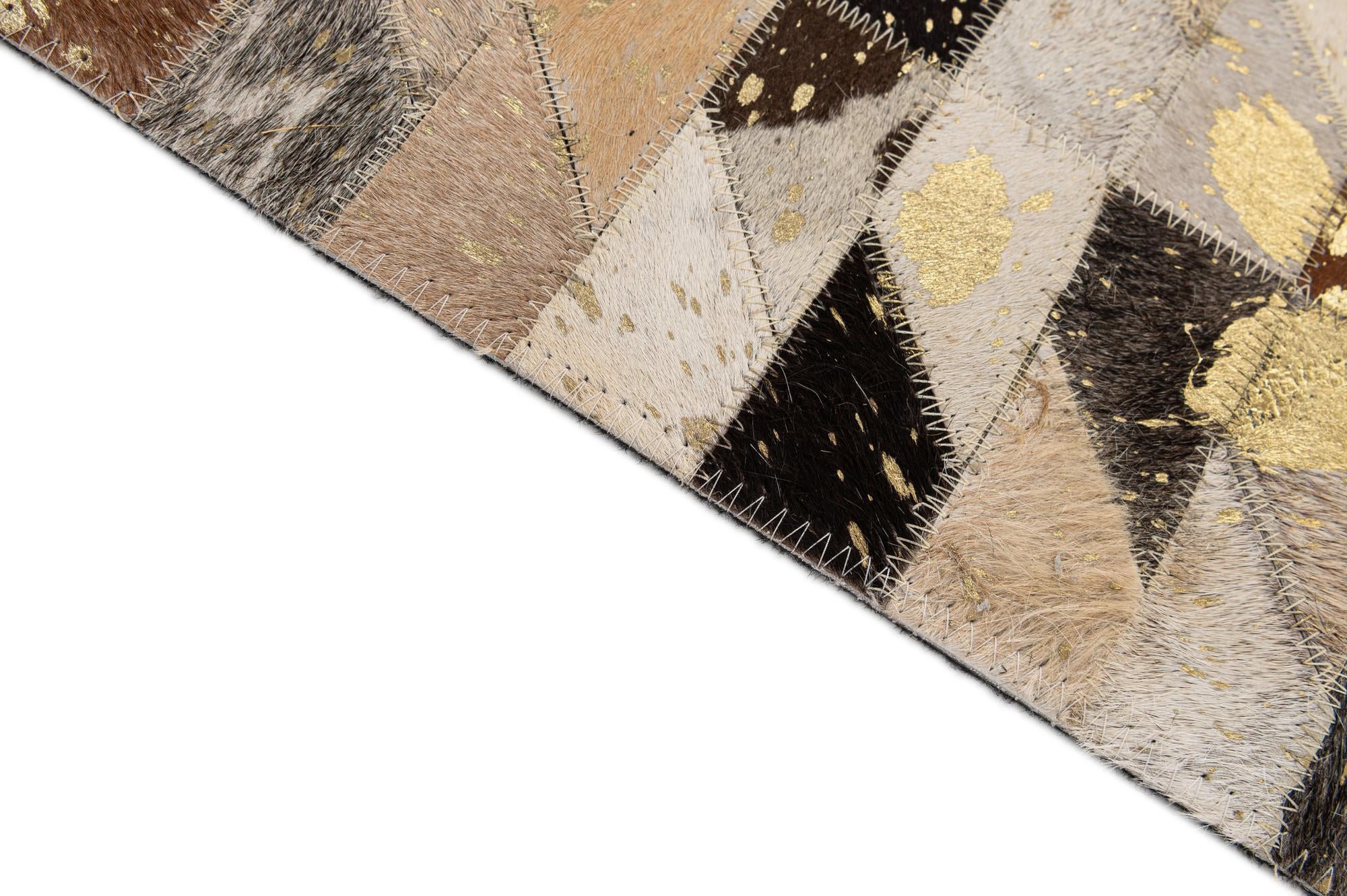 7' 11 x 9' 11 Cowhide - Patchwork Rug