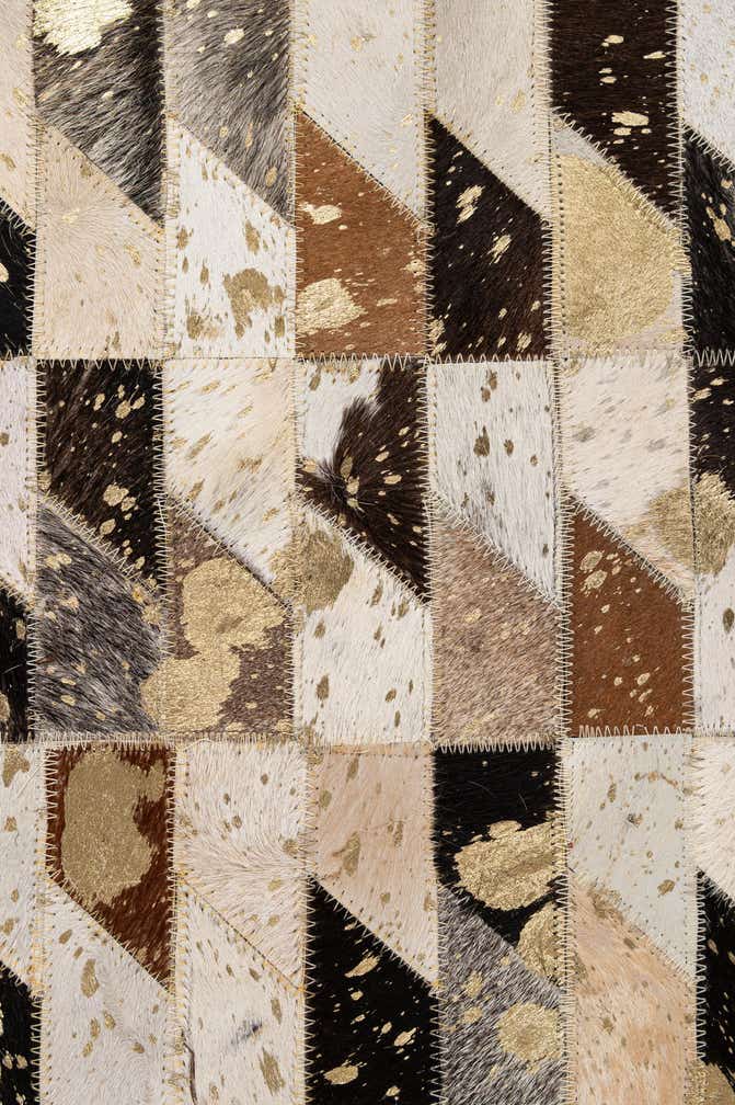 7' 11 x 9' 11 Cowhide - Patchwork Rug