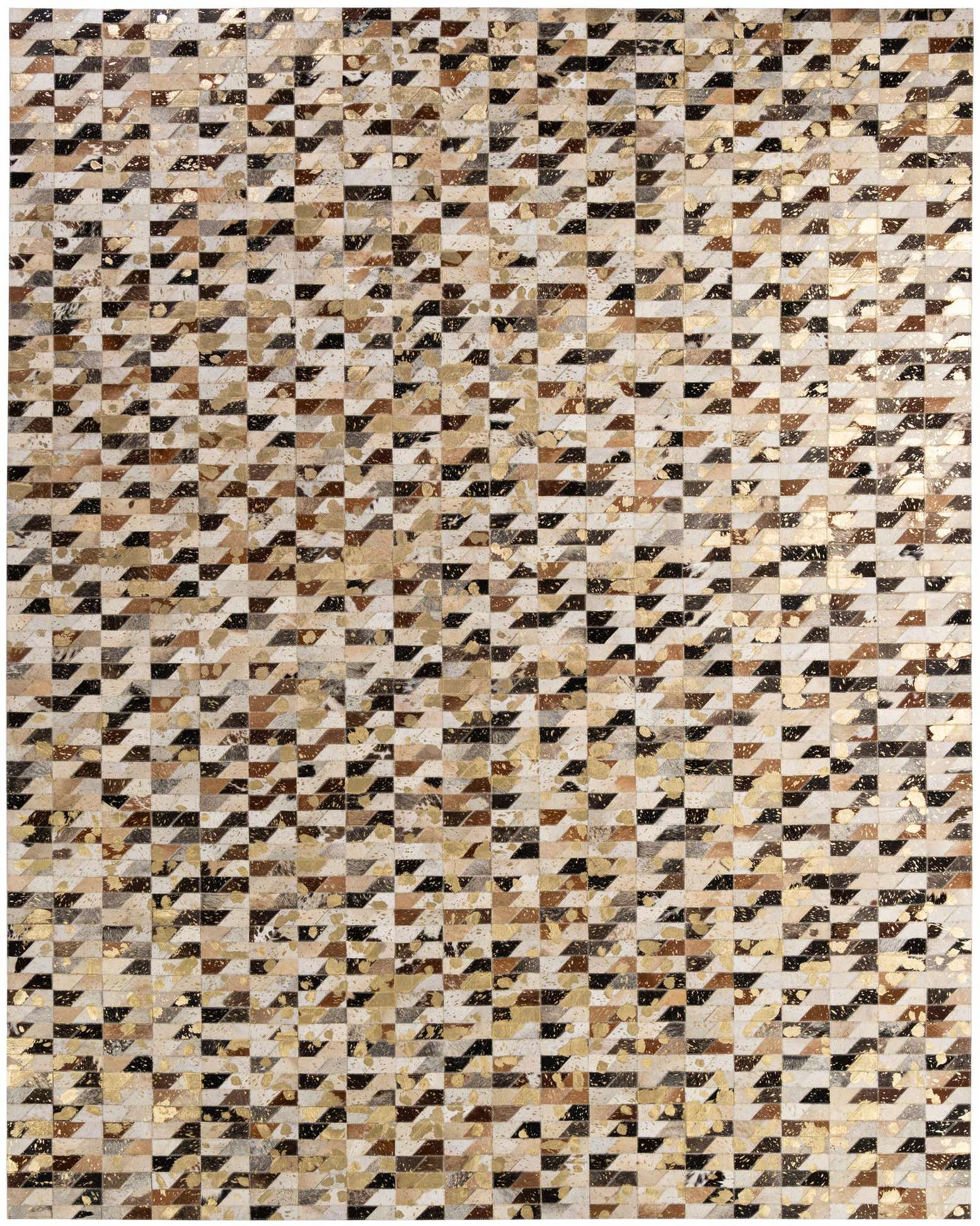 7' 11 x 9' 11 Cowhide - Patchwork Rug
