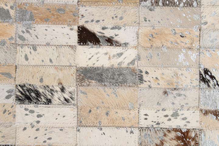 7' 10 x 9' 8 Cowhide - Patchwork Rug