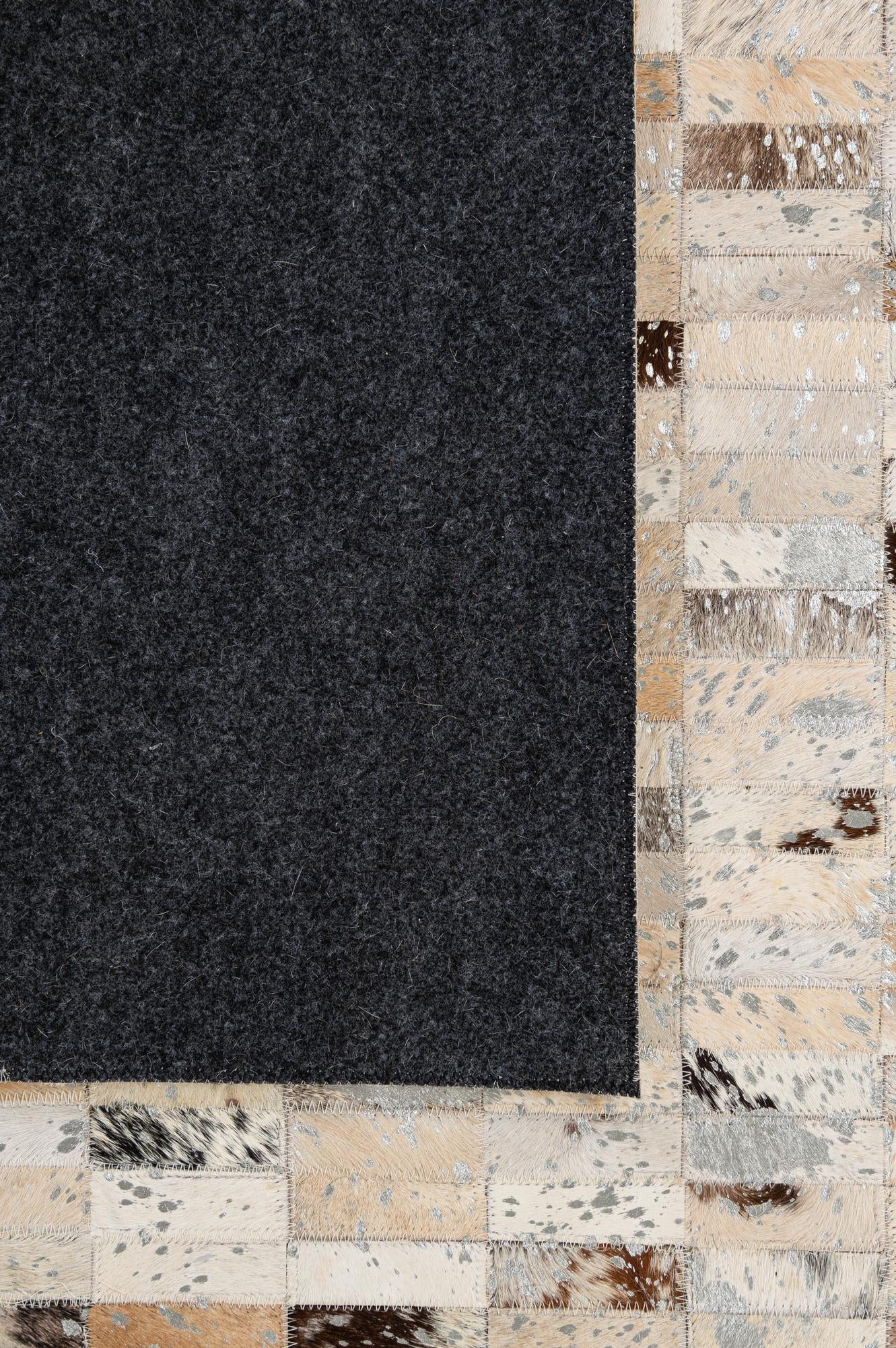 7' 10 x 9' 8 Cowhide - Patchwork Rug