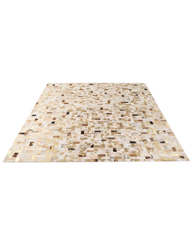 Detail image of 7' 1 x 10' 1 Cowhide - Patchwork Rug