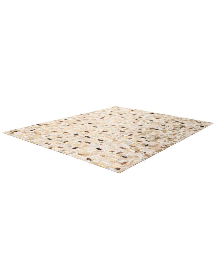 Detail image of 7' 1 x 10' 1 Cowhide - Patchwork Rug