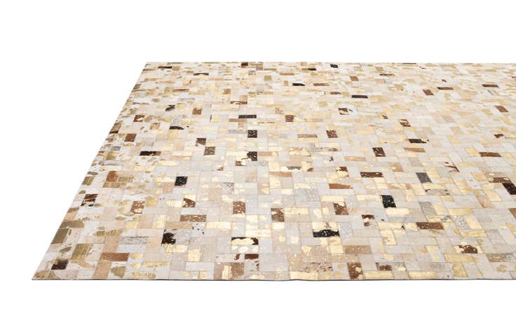 Detail image of 7' 1 x 10' 1 Cowhide - Patchwork Rug