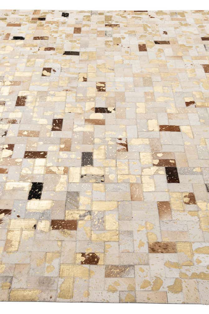 7' 1 x 10' 1 Cowhide - Patchwork Rug