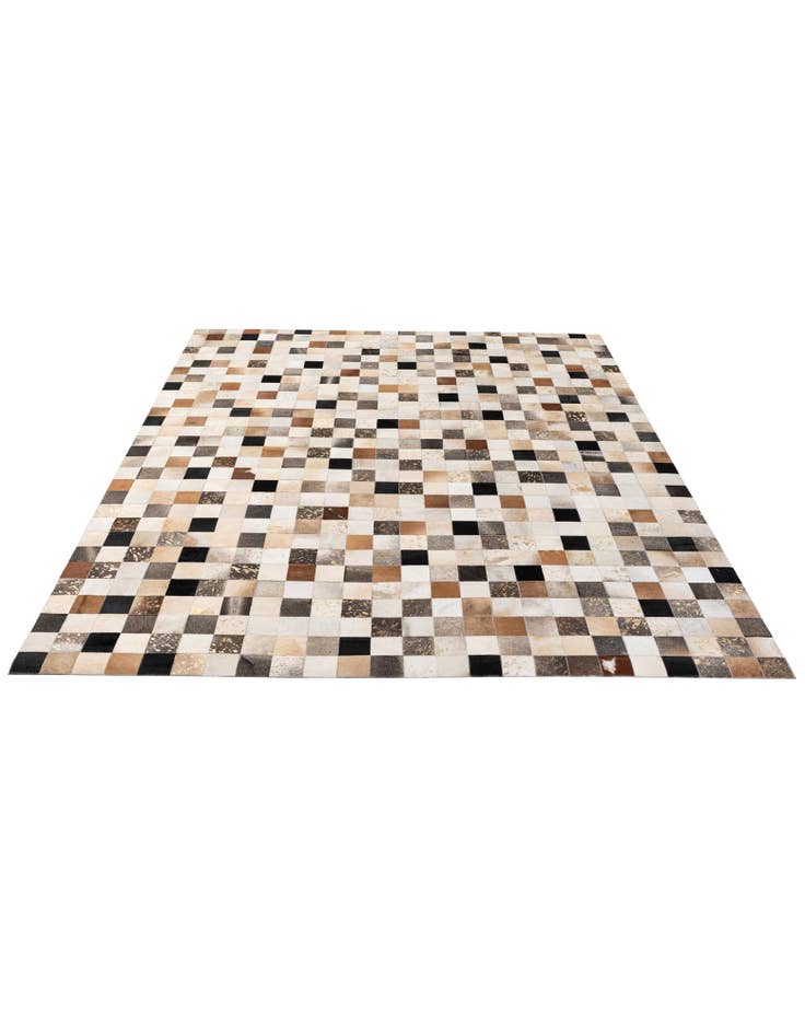Detail image of 8' x 9' 10 Cowhide - Patchwork Rug