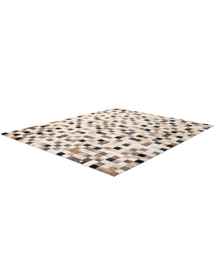 Detail image of 8' x 9' 10 Cowhide - Patchwork Rug