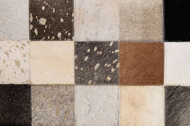 8' x 9' 10 Cowhide - Patchwork Rug